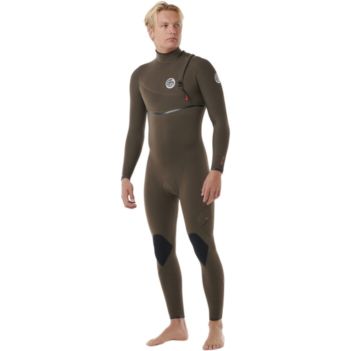 2024 Rip Curl Hombres Flashbomb 4/3mm Zip Free Neopreno 14NMFS - Deep Rock